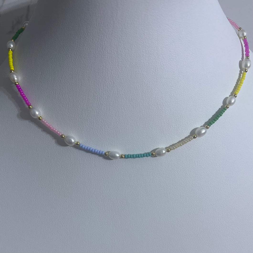 Color Block Love Necklace